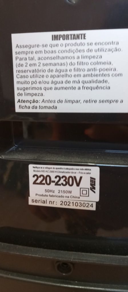 Ar condicionado portátil