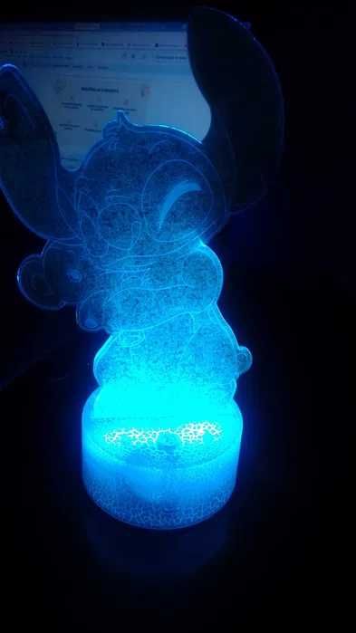 Lâmpada, luz de presença Stitch. Brinquedo