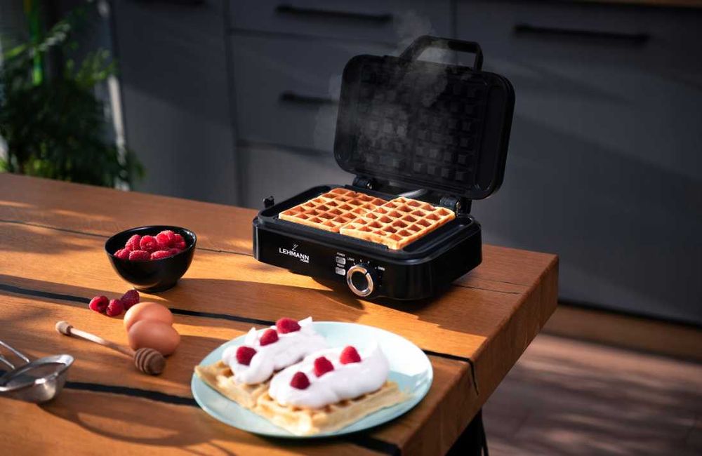 NOWA Gofrownica na 2 Duże gofry Regulacja Temperatury Mocna 2000w