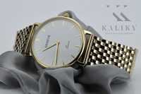 Złoty zegarek męski 14k 585 Geneve mw004ydw&mbw005y Biały- P