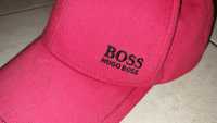 Czerwona czapka z daszkiem Hugo Boss