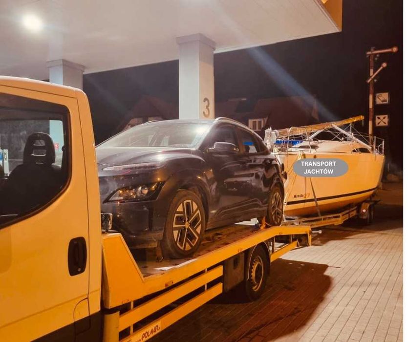 Transport jachty jachtów żaglowych motorowych skutery Zimowanie Serwis