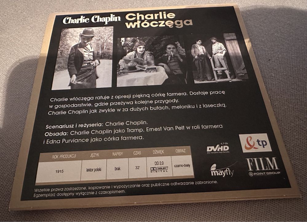 płyta DVD Charlie Chaplin Charlie włóczęga