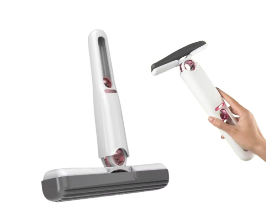 mini mop przenośny z wyciskaczem ręczny do okien szyb lustra