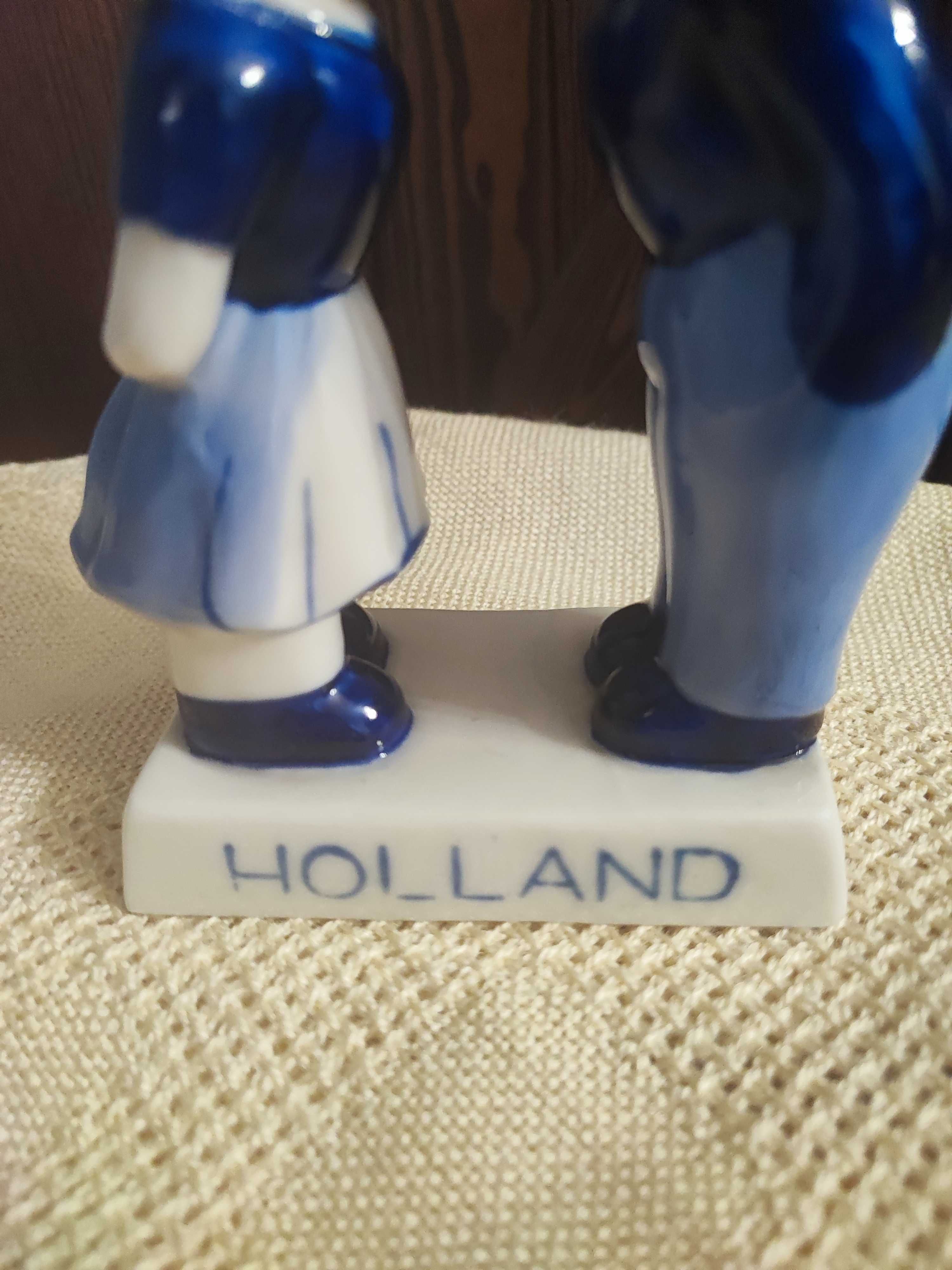 Duża figurka porcelana holenderska dzieci