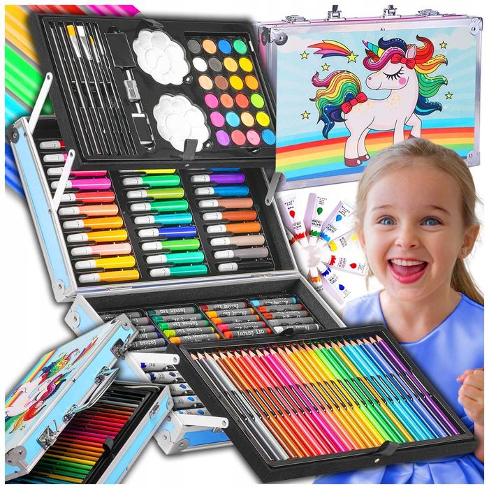 Zestaw Artystyczny Plastyczny Kreatywny Do Malowania Dla Dziecka