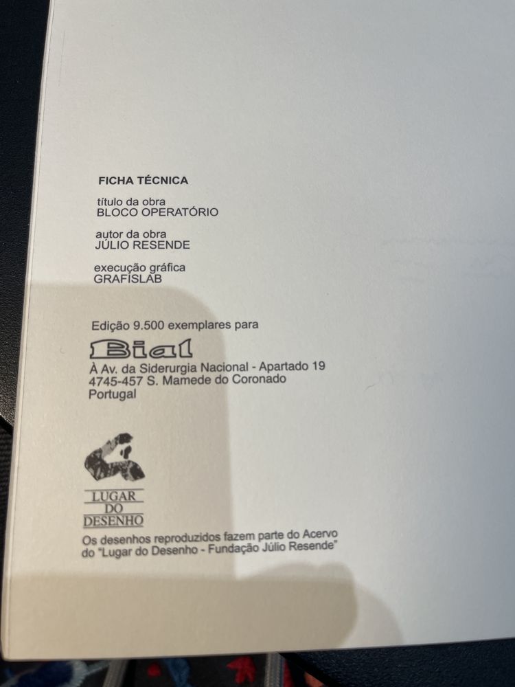 Julio Resende ‘Bloco Operatorio’