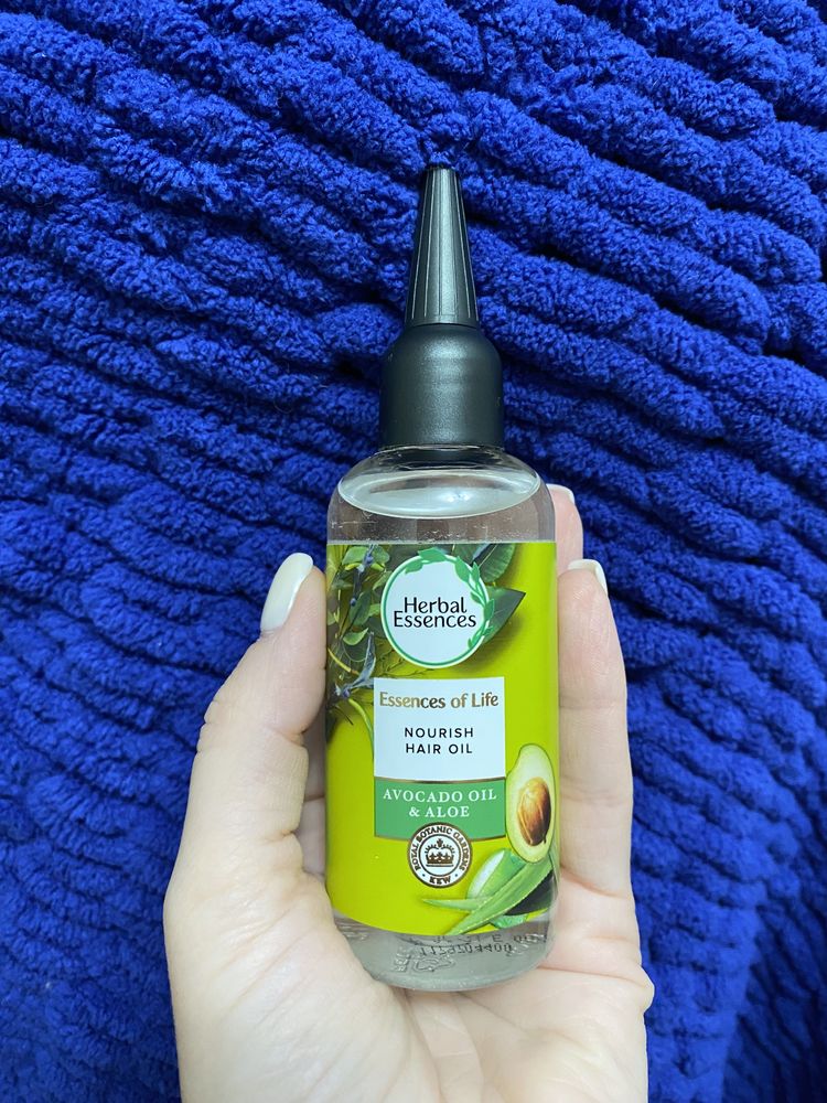Масло для волос Herbal Essences soothes moistures pure aloe + avocado