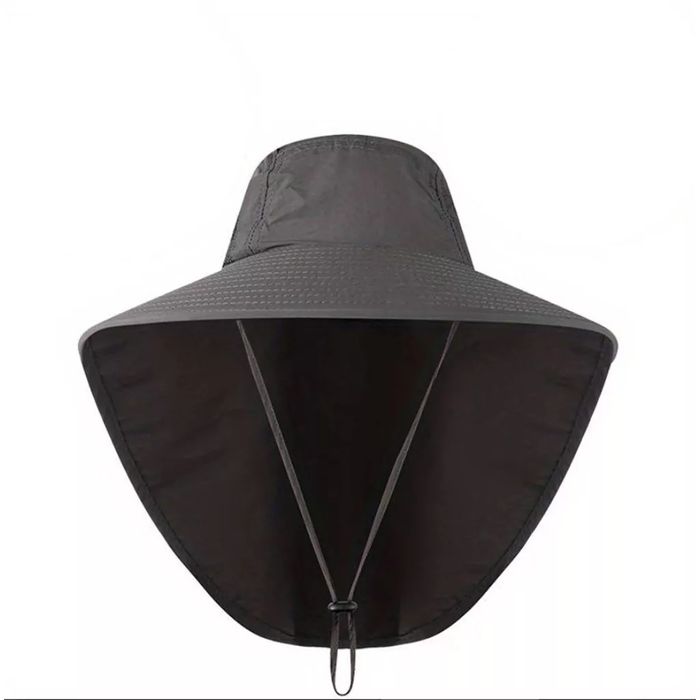 kapelusz przeciwsłoneczny wędkarski z klapką na szyje