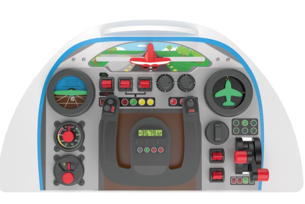 Playtive Drewniany Kokpit samolotu 3+