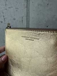 Nowy portfel kosmetyczka złota brunello cucinelli