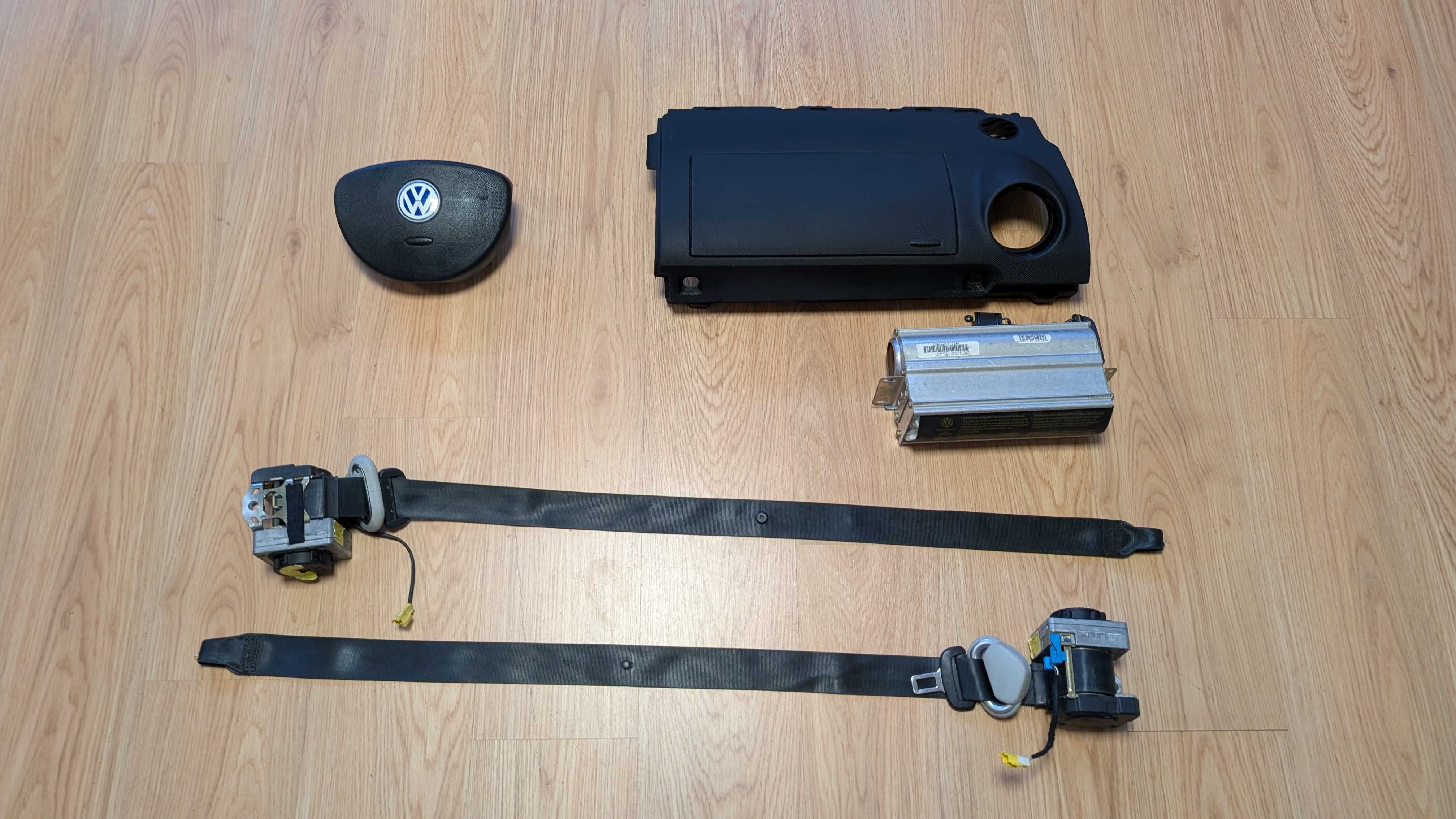 Conjunto Kit Airbags Tablier VW Beetle 6 1998 a 2010 Volante Cintos