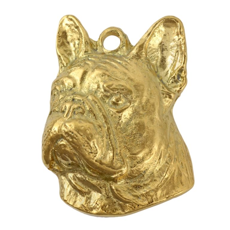 Buldog francuski II naszyjnik pozłocony Art-Dog