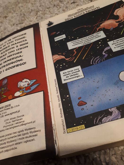 Komiks Kaczor Donald Gigant poleca Niebezpieczna piątka t.223