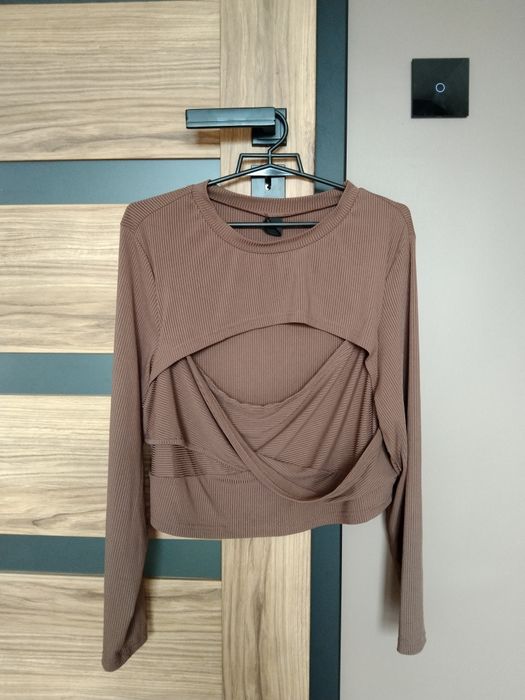 Bluzka plus size Shein wycięcia