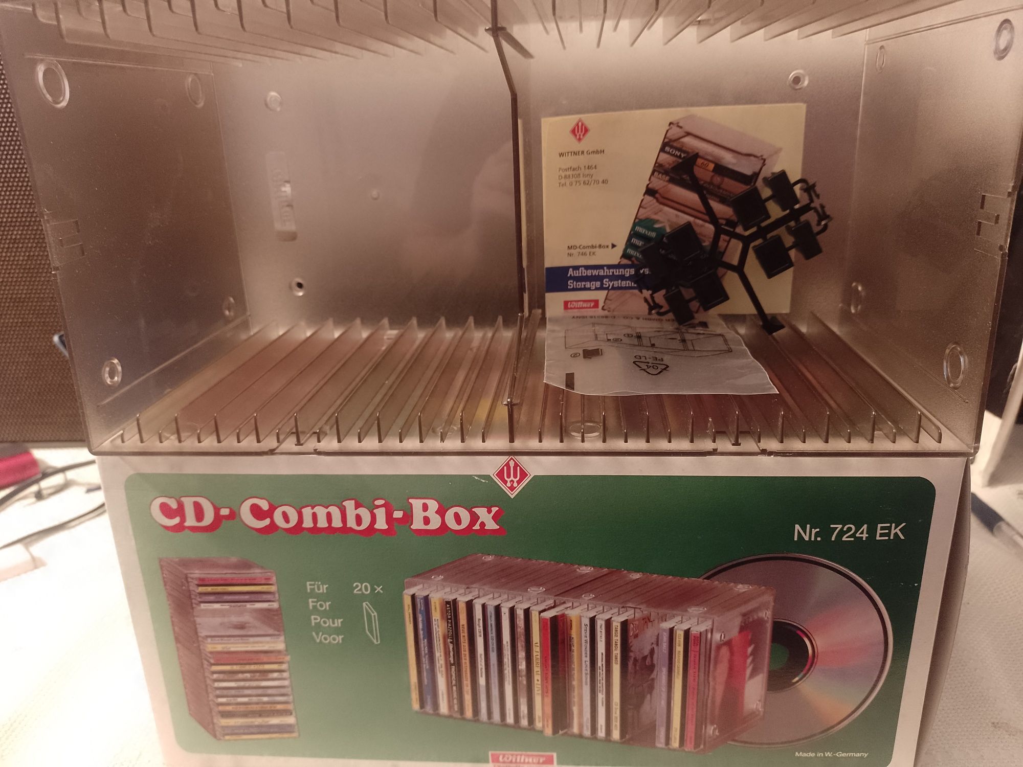 CD Combi Box stojak na 20 płyt CD