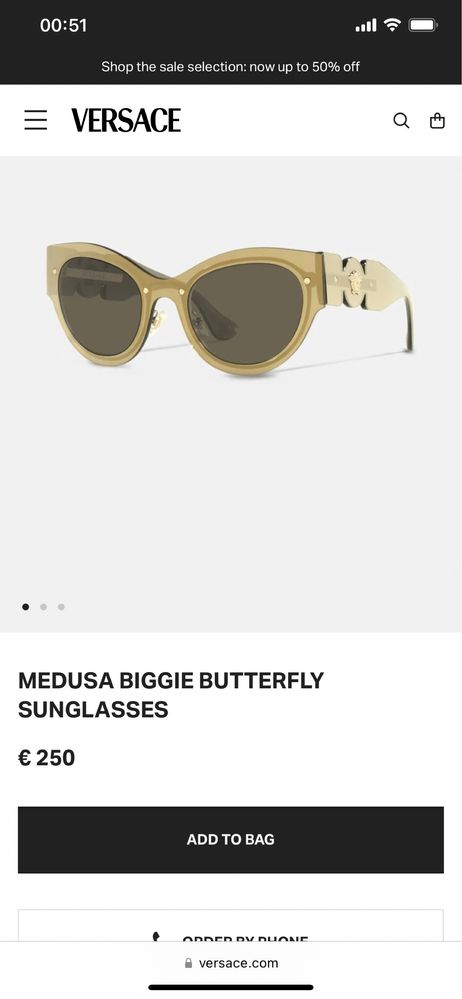 Oculos Versace novo nunca usado!