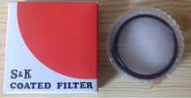2 lentes/filtros UV "S&K" 52 mm