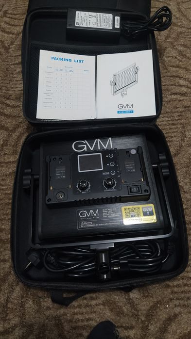 Відеосвітло LED GVM 800D-RGB (3200-5600K)
**LED‑освітлення GVM LED 480