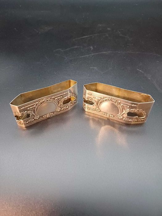 Argola de Guardanapo de Bebé Antiga em Prata