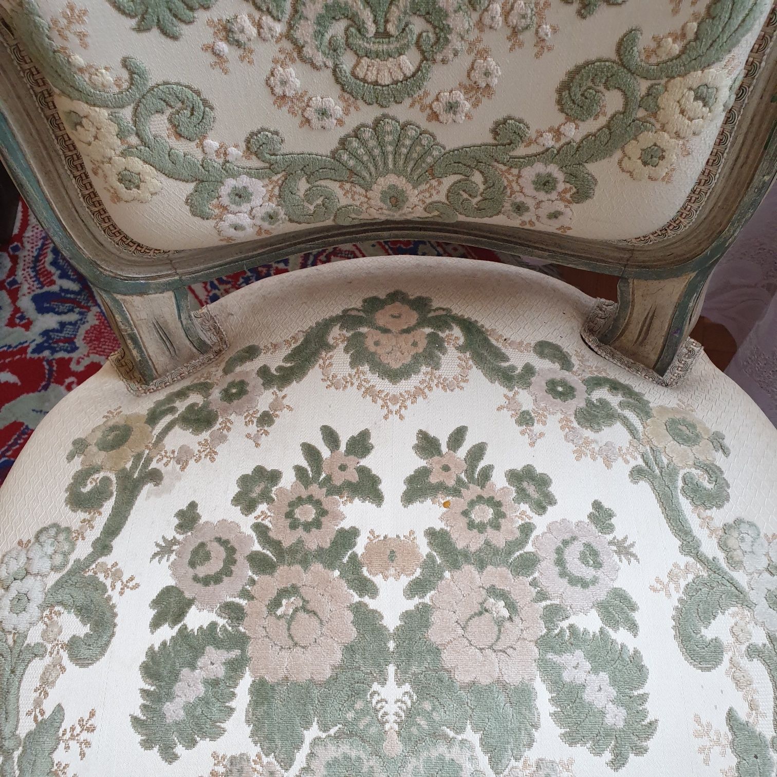 Krzesło barokowe stylowe drewno antyk