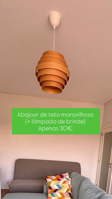 Abajour suspenso novinho!