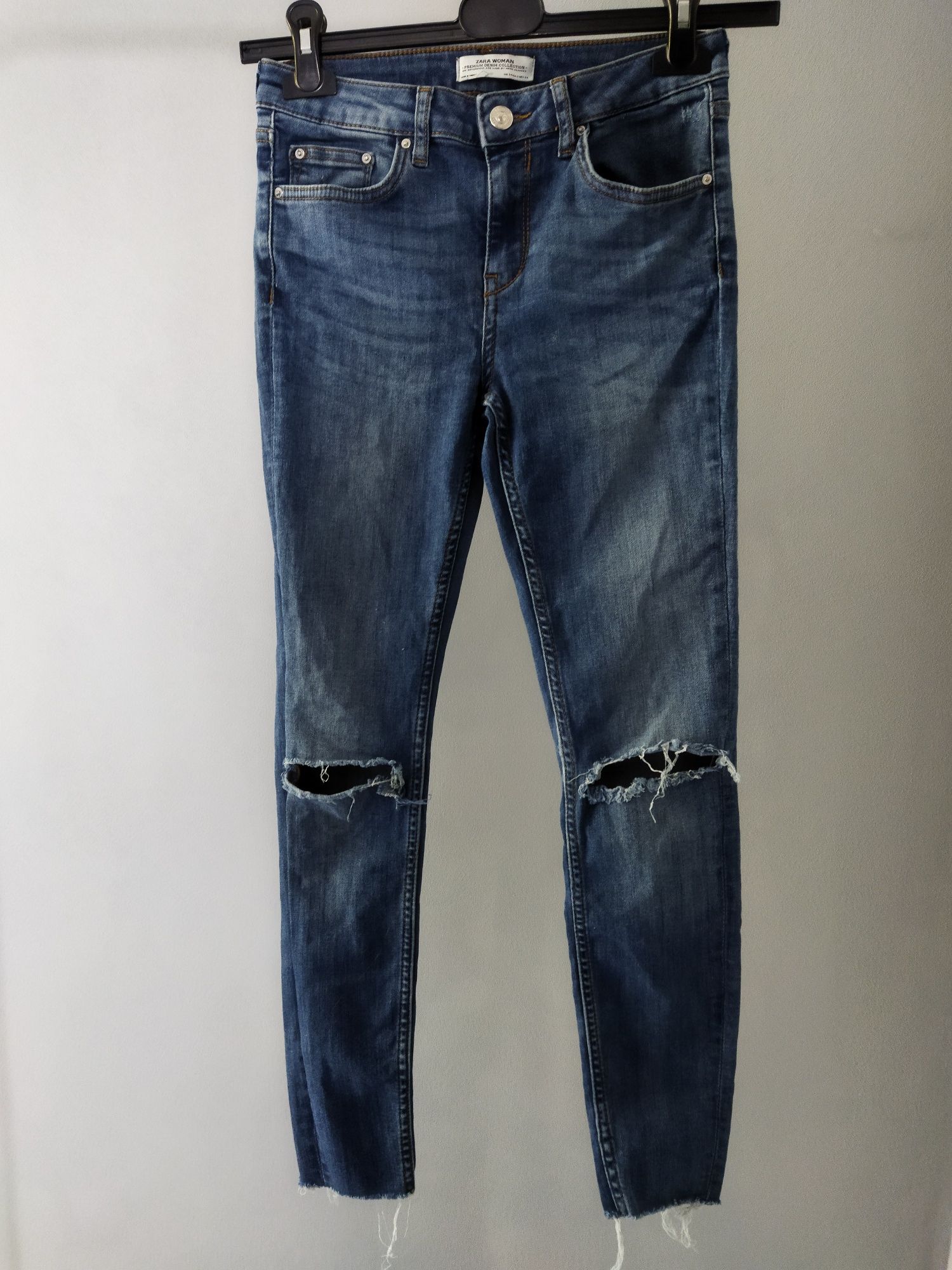 Spodnie Jeansy skinny damskie ZARA