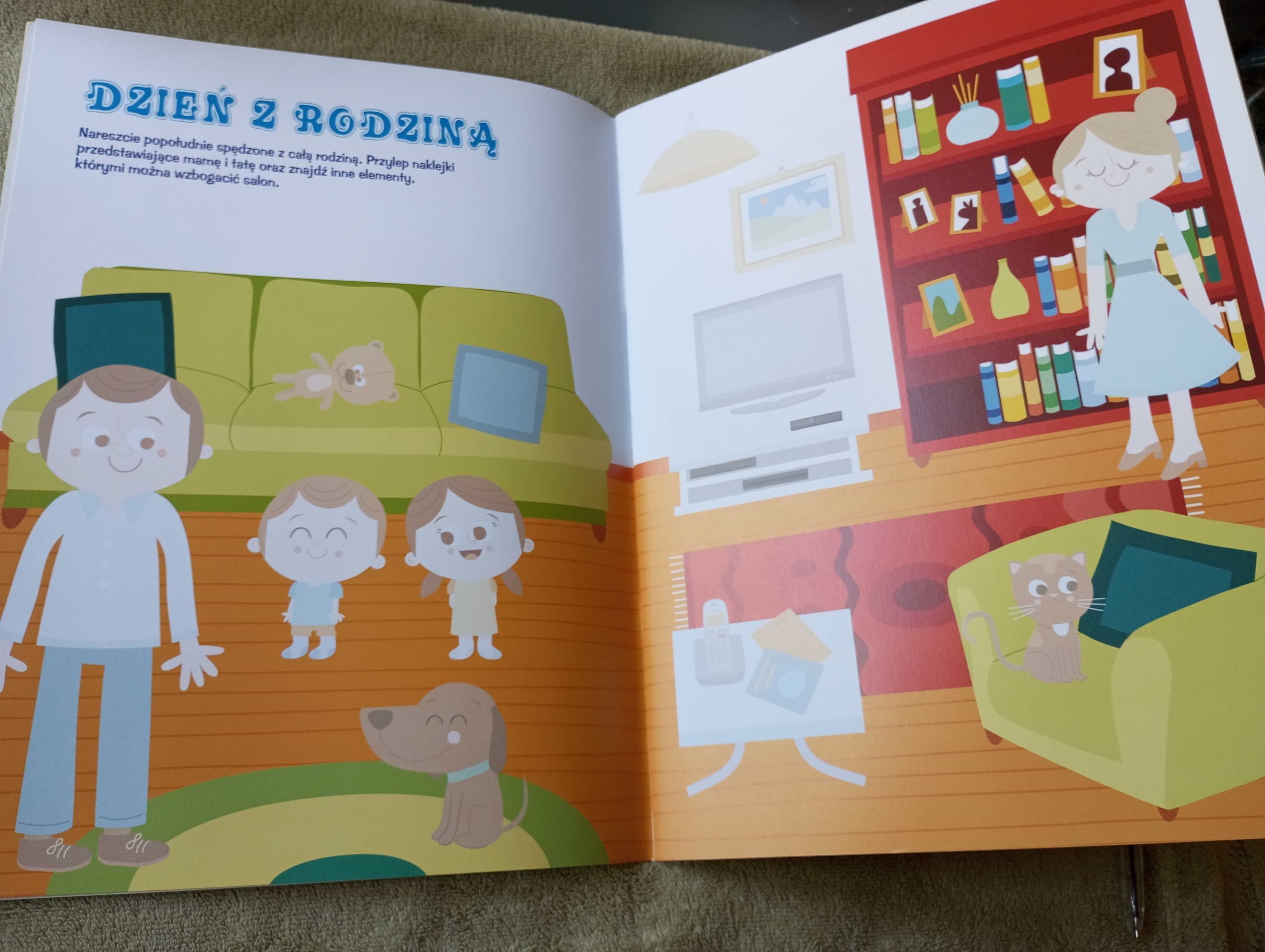 nieużywane Maxi Naklejki Mój Świat, ponad 100 naklejek,  duży format