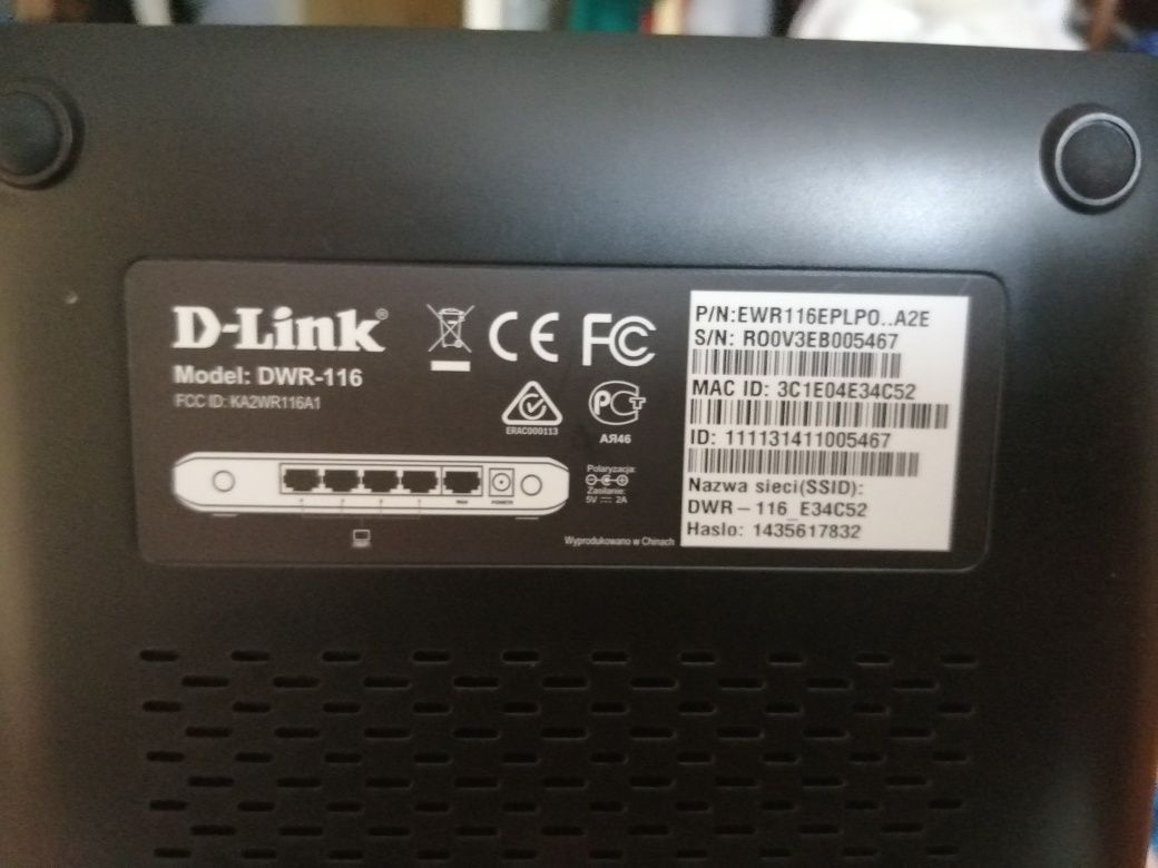 Modem router rozdzielacz internet lan