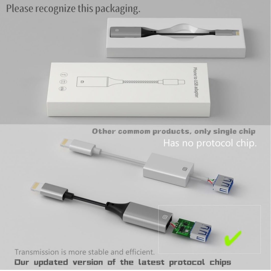 IVSHOWCO Adapter Lightning na USB