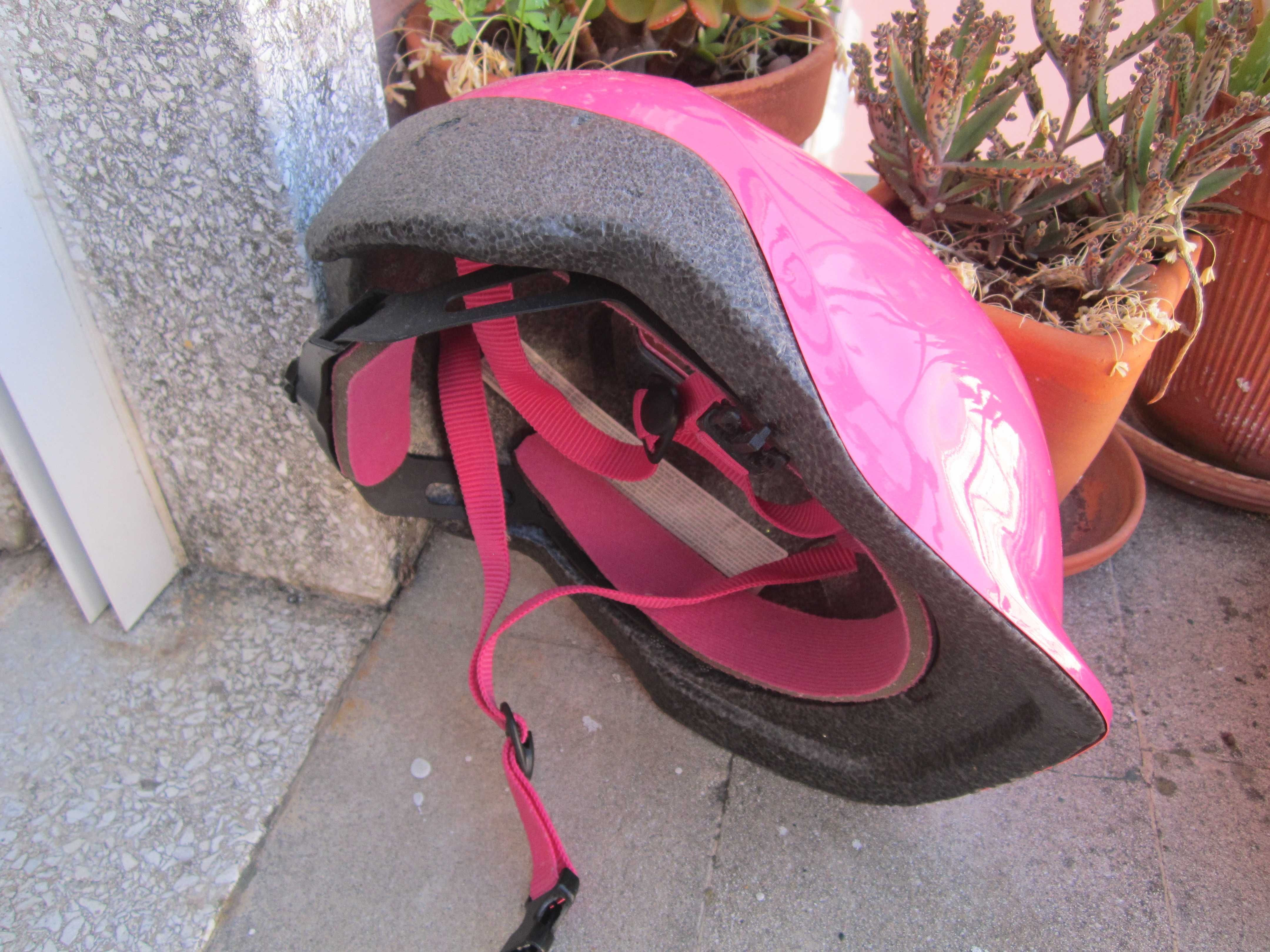 Capacete BTWIN Rosa Criança 53-56 cm, 220 gr