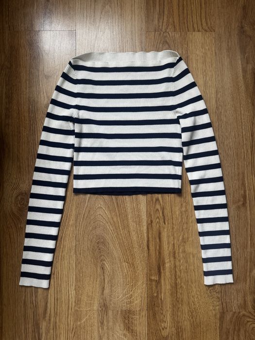 Кофта укорочена в полоску Zara Pull Bear