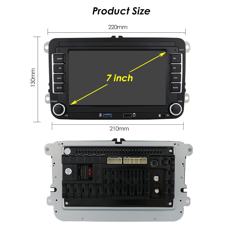 Radio Android Skoda Octavia Superb Roomster Fabia VW Passat Golf Seat