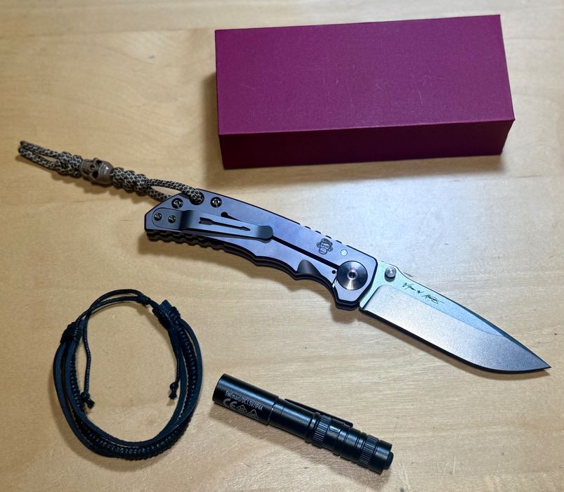 Nowy nóż składany firmy Jufule model Spartan Blade Monkey Tytan Brown