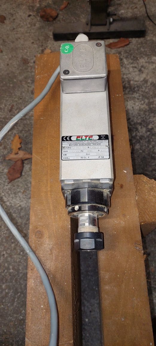 Wrzeciono ploter frezarka włoskie ELTE 0.8 kW. 24 tys obr. 230v
