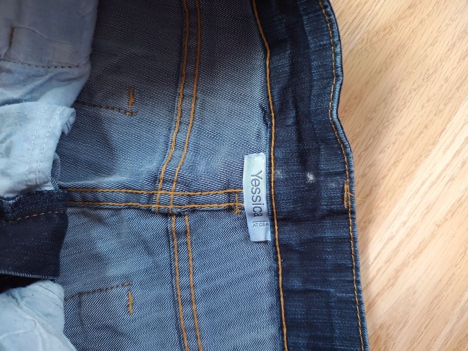 Spodnie damskie jeansy straight proste klasyczne mama style