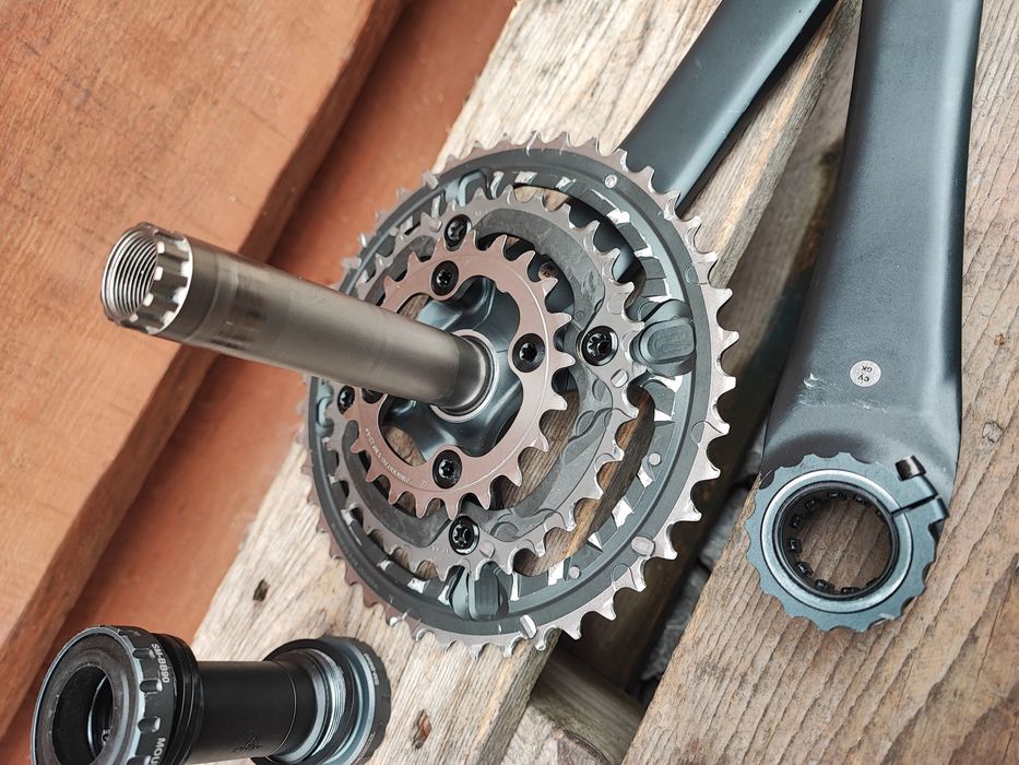 Korba rowerowa Shimano XTR M970 175mm Hollowtech 2 BB90 Retro MTB