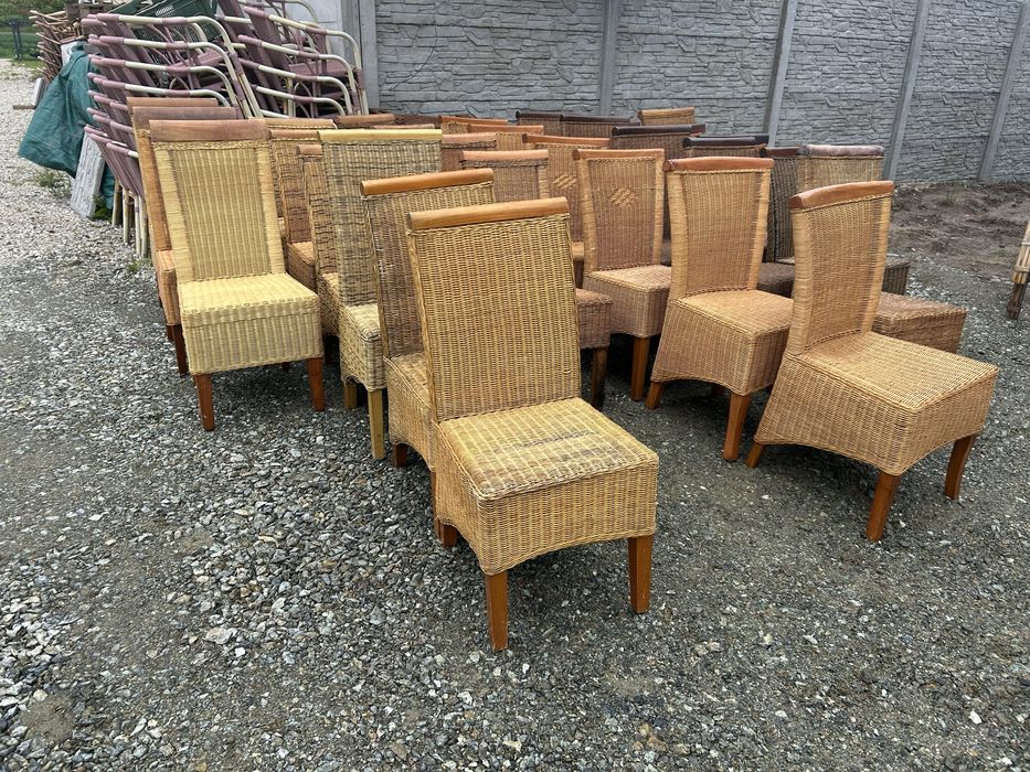 Lezaki  fotele rattanowe od 100 zl szt