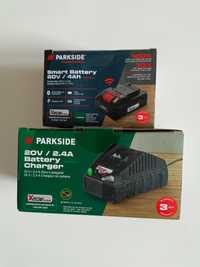 NOWY akumulator bateria PARKSIDE PAPS 204 A1, 20V, 4Ah + ładowarka