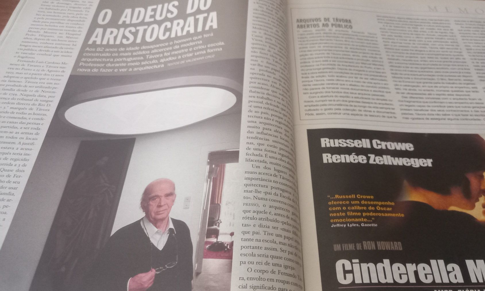 Fernando Távora no fim desenhado por Álvaro Siza Vieira  2005