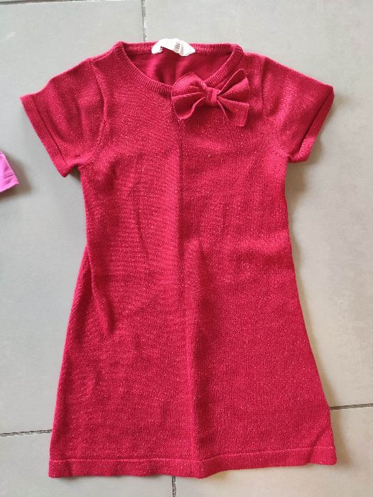 Sukienka HM 2 sztuki r. 110-116, 4-5 lat