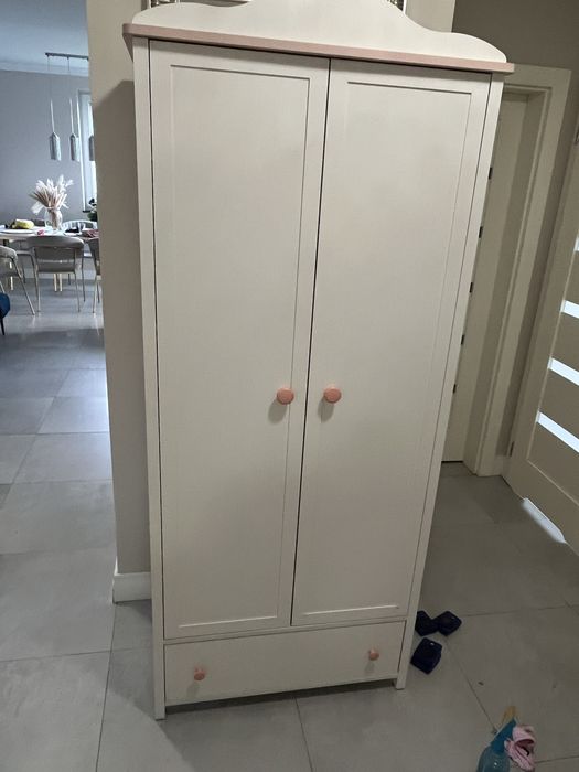 Komplet meblowy Luna dla dziewczynki szafa regał komoda