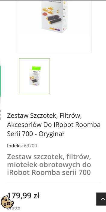 Zestaw akcesoria irobot roomba 700