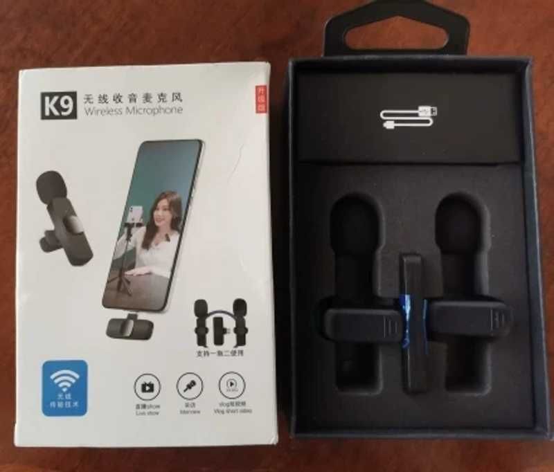 Комплект 2-S петличка микрофон с переходниками для телефонов GEEM K-9