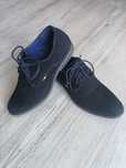 Buty eleganckie granatowe