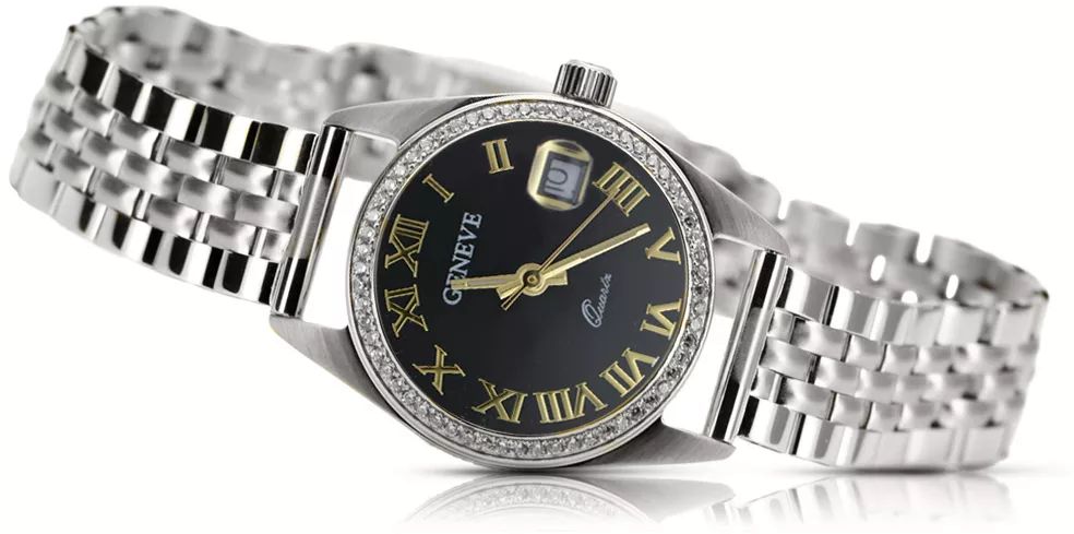 Zegarek damski z białego złota 14k z Brylantami lwd078wdbc&lbw008w P