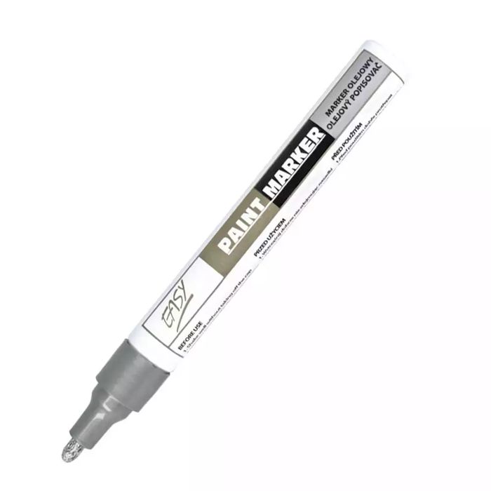 Marker olejowy srebrny EASY. Easy Stationery. Nowy Produkt
