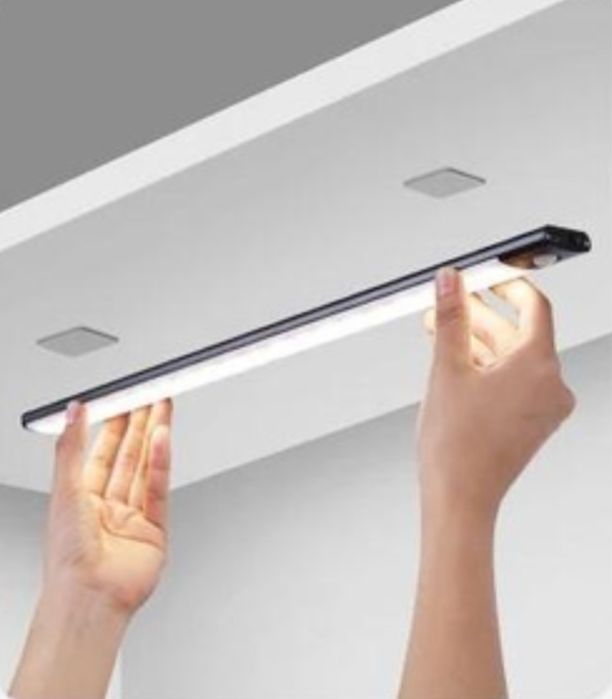 Акамуляторна лампа автоматична датчік руху,магн.кріп.сенсор освітлення