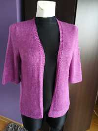 Fioletowa narzutka, sweterek, rozmiar uniwersalny