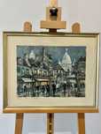 Impresja Obraz Litografia Paris Place du Tertre Maurice Legendre
